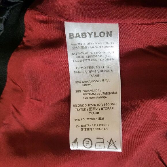 Babylon Collection Italy Womens Big Bow Coat US S 4 It.42 - Preppy Cute Flawless - Picture 4 of 8